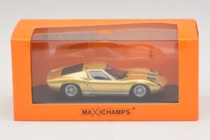 Lamborghini Miura P400 Zlatý Maxichamps 1:43 940103002 Kov – obrázok 5 z 5