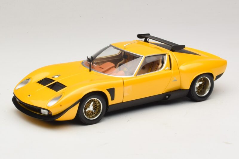 Lamborghini Miura SVR Žltý & Čierny Kyosho 1:18 08319GY Kov