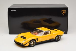Lamborghini Miura SVR Žltý & Čierny Kyosho 1:18 08319GY Kov – obrázok 8 z 8