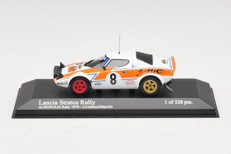 Lancia Stratos Rally #8 Livieratos / Manolis Acropolis Rally 1978 Minichamps 1:43 430781208 Kov