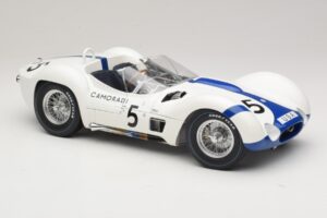 Maserati Tipo 61 #5 Camoradi S. Moss / D. Gurney 1000km Nurburgring Winner 1960 Minichamps 1:12 120601205 Kov – obrázok 6 z 8