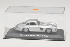 Mercedes 300 SL W198 Strieborný Maxichamps 1:43 940039000 Diecast – obrázok 4 z 5