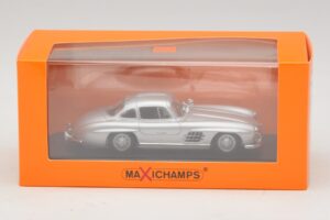 Mercedes 300 SL W198 Strieborný Maxichamps 1:43 940039000 Diecast – obrázok 5 z 5
