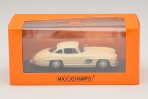 Mercedes 300 SL W198 Biely Maxichamps 1:43 940039002 Diecast – obrázok 5 z 5