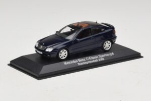 Mercedes C-Class Sportscoupe CL203 Blue Metallic Bundespressball Minichamps 1:43 MB010 Diecast – obrázok 2 z 5