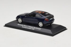 Mercedes C-Class Sportscoupe CL203 Blue Metallic Bundespressball Minichamps 1:43 MB010 Diecast – obrázok 3 z 5