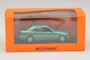 Mercedes C-Class W202 Zelená Metalíza Maxichamps 1:43 940037061 Diecast – obrázok 5 z 5