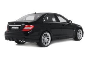 Mercedes C63 AMG W204 Brabus B63S Obsidian Black GT Spirit 1:18 GT582 Živica – obrázok 2 z 5