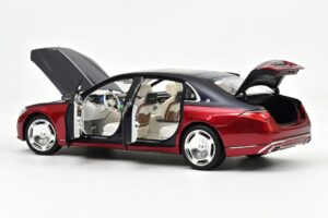 Mercedes Maybach S680 Z223 Nautical Blue & Patagonia Red Norev 1:18 183919 Kov – obrázok 2 z 2