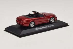 Mercedes SL R230 Červená Metalíza Maxichamps 1:43 940037530 Kov – obrázok 2 z 5