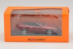 Mercedes SL R230 Červená Metalíza Maxichamps 1:43 940037530 Kov – obrázok 5 z 5