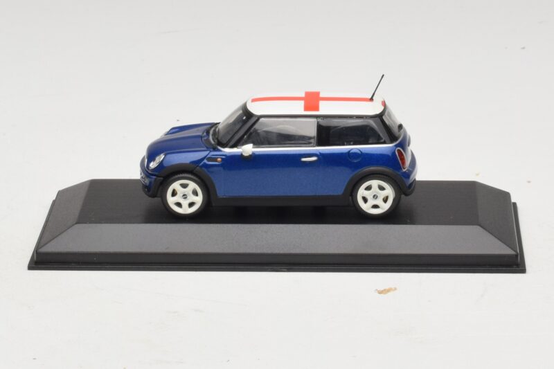 Mini Cooper S R53 Modrý S Anglickou Vlajkou Minichamps 1:43 MINI012 Diecast