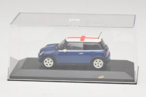 Mini Cooper S R53 Modrý S Anglickou Vlajkou Minichamps 1:43 MINI012 Diecast – obrázok 4 z 5