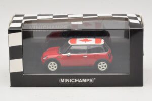 Mini Cooper S R53 Červený S Kanadskou Vlajkou Minichamps 1:43 MINI017 Diecast – obrázok 5 z 5