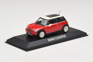 Mini Cooper S R53 Červený S Panoramatickou Strechou Minichamps 1:43 MINI024 Diecast – obrázok 2 z 5