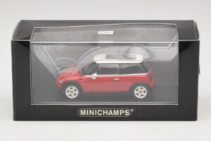 Mini Cooper S R53 Červený S Panoramatickou Strechou Minichamps 1:43 MINI024 Diecast – obrázok 5 z 5