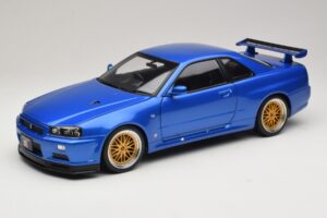 Nissan Skyline GT-R R34 V-Spec II Modrá Metalíza BBS Disky KK-Scale 1:12 KKDC120211-2 Kov
