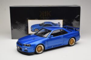 Nissan Skyline GT-R R34 V-Spec II Modrá Metalíza BBS Disky KK-Scale 1:12 KKDC120211-2 Kov – obrázok 8 z 8