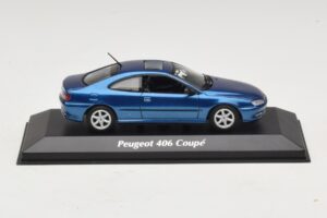 Peugeot 406 Kupé Modrá Metalíza Maxichamps 1:43 940112620 Diecast