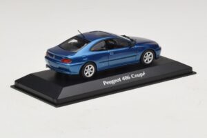 Peugeot 406 Kupé Modrá Metalíza Maxichamps 1:43 940112620 Diecast – obrázok 2 z 5