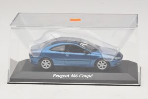 Peugeot 406 Kupé Modrá Metalíza Maxichamps 1:43 940112620 Diecast – obrázok 4 z 5