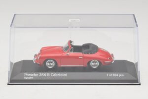 Porsche 356 B Kabriolet Červený Minichamps 1:43 400064331 Kov – obrázok 4 z 5
