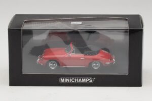Porsche 356 B Kabriolet Červený Minichamps 1:43 400064331 Kov – obrázok 5 z 5