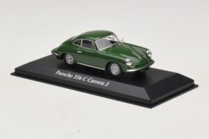 Porsche 356C Carrera 2 Tmavozelený Maxichamps 1:43 940062360 Diecast – obrázok 3 z 5