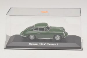 Porsche 356C Carrera 2 Tmavozelený Maxichamps 1:43 940062360 Diecast – obrázok 4 z 5