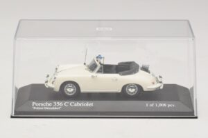 Porsche 356C Kabriolet Polizei Dusseldorf Minichamps 1:43 430062391 Kov – obrázok 4 z 5