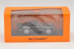 Porsche 911 964 Turbo Čierny Maxichamps 1:43 940069101 Kov – obrázok 5 z 5
