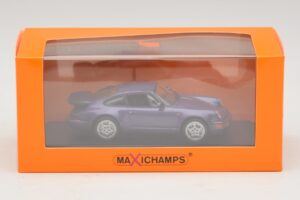 Porsche 911 964 Turbo Fialová Metalíza Maxichamps 1:43 940069100 Kov – obrázok 5 z 5