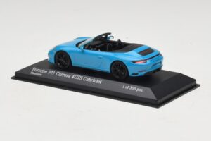 Porsche 911 991.1 Carrera 4 GTS Kabriolet Modrý Minichamps 1:43 410067332 Kov – obrázok 3 z 5