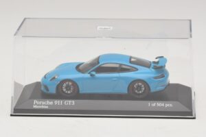 Porsche 911 991.1 GT3 Modrý Minichamps 1:43 410066022 Kov – obrázok 4 z 5