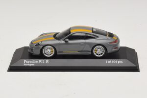Porsche 911 991.1 R Šedý Minichamps 1:43 410066232 Diecast