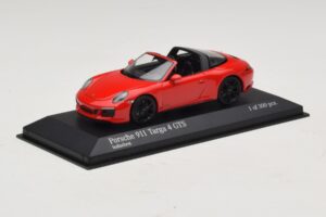 Porsche 911 991.1 Targa 4 GTS Červený Minichamps 1:43 410067340 Kov – obrázok 2 z 5