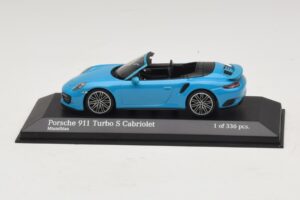 Porsche 911 991.1 Turbo S Kabriolet Modrý Minichamps 1:43 410067182 Diecast