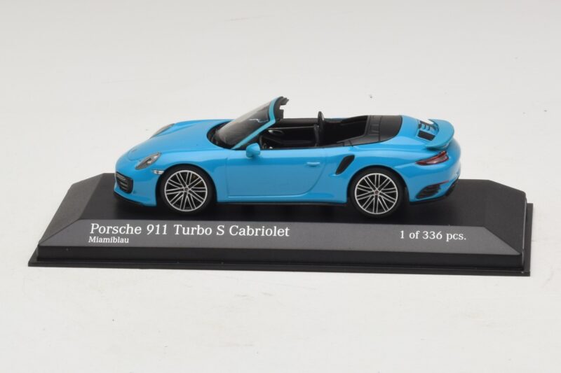 Porsche 911 991.1 Turbo S Kabriolet Modrý Minichamps 1:43 410067182 Diecast