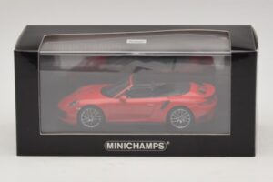Porsche 911 991.1 Turbo S Kabriolet Červený Minichamps 1:43 410067180 Kov – obrázok 5 z 5