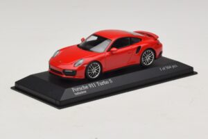 Porsche 911 991.1 Turbo S Červený Minichamps 1:43 410067170 Diecast – obrázok 2 z 5