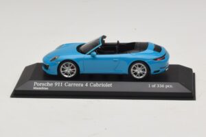 Porsche 911 991.2 Carrera 4 Kabriolet Modrý Minichamps 1:43 410067232 Kov