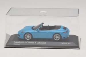 Porsche 911 991.2 Carrera 4 Kabriolet Modrý Minichamps 1:43 410067232 Kov – obrázok 4 z 5