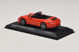 Porsche 911 991.2 Carrera 4 Kabriolet Oranžový Minichamps 1:43 410067231 Kov – obrázok 3 z 5