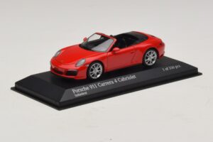 Porsche 911 991.2 Carrera 4 Kabriolet Červený Minichamps 1:43 410067230 Kov – obrázok 2 z 5