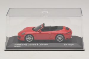 Porsche 911 991.2 Carrera 4 Kabriolet Červený Minichamps 1:43 410067230 Kov – obrázok 4 z 5