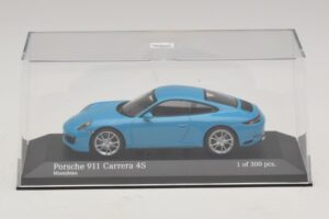Porsche 911 991.2 Carrera 4S Modrý Minichamps 1:43 410067242 Kov – obrázok 4 z 5