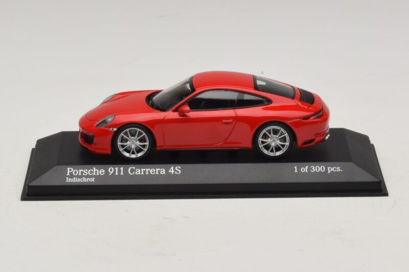 Porsche 911 991.2 Carrera 4S Červený Minichamps 1:43 410067240 Kov