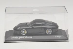 Porsche 911 991.2 GT3 Touring Čierna Metalíza Minichamps 1:43 410067424 Diecast – obrázok 4 z 5