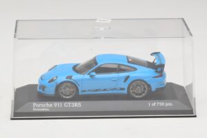 Porsche 911 991 GT3 RS Modrý Minichamps 1:43 410063222 Kov – obrázok 4 z 5