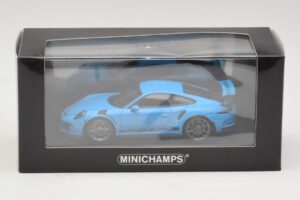 Porsche 911 991 GT3 RS Modrý Minichamps 1:43 410063222 Kov – obrázok 5 z 5
